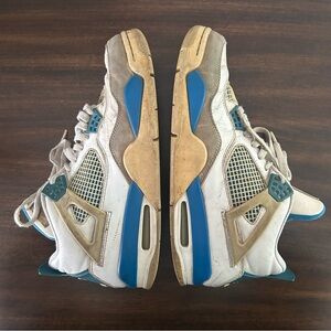 Air Jordan 4 Retro Military Blue 2012 Size 10 Sneakers Shoes Streetwear